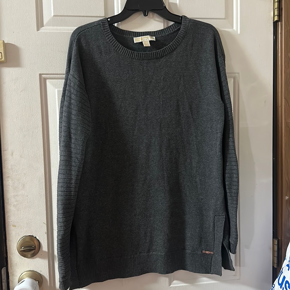 MICHAEL MICHAEL KORS GRAY TUNIC SWEATER: EUC: SIZE M